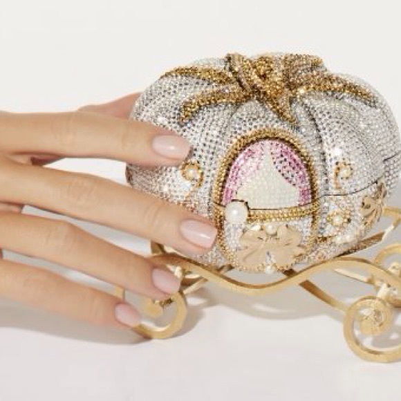 Judith Leiber Gold and Silver Cinderella Carriage Clutch Bag - Picture 4 of 5